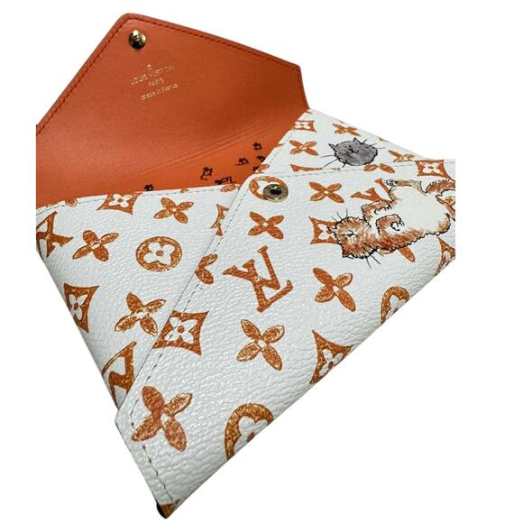 Louis Vuitton Catogram Kirigami bags 3-Pochettes Grace Coddington cats LV Rare - Picture 12 of 15